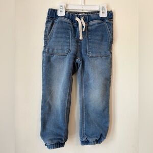 Old Navy 4T denim skinny fit elastic waist and cuff jeans